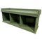 Contemporary Home Living 4' Distressed Sage Green Bench with Cubbies